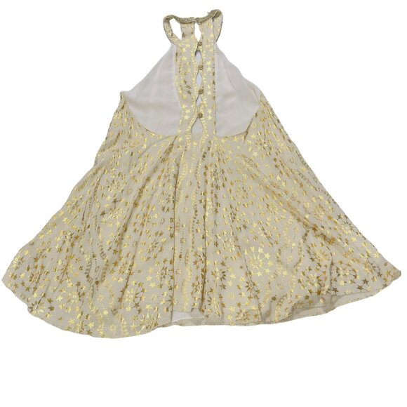 KIMCHI BLUE Women's Gold Star Halter Mini Rayon Dress Size M - Picture 6 of 10
